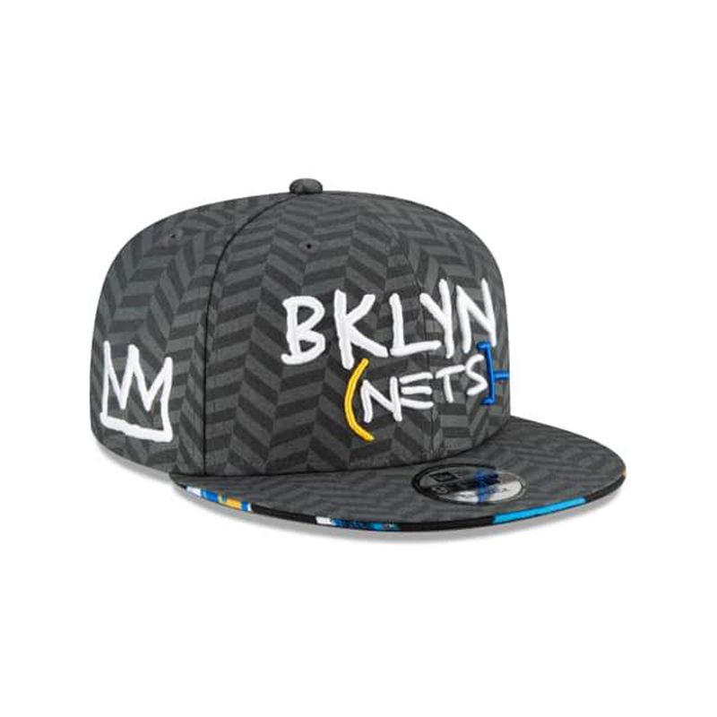 NBA Brooklyn Nets City Edition 9Fifty Snapback (FML9510) - Grey New Era Caps